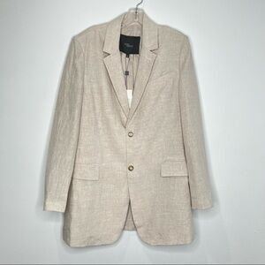 NWT Style Addict Linen Blazer Size M